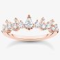 THOMAS SABO Rose Gold Plated Ice Crystal Ring TR415-416-14