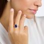 THOMAS SABO Ladies Blue & White Stone Set Cocktail Ring TR2362-166-1