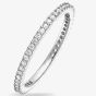 THOMAS SABO Silver Small Clear Cubic Zirconia Narrow Eternity Ring TR1980-051-14