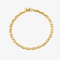 Ava & Sky 14ct Yellow Gold Plated Braided Bracelet ASL0011