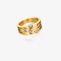 Ava & Sky 14ct Yellow Gold Plated Cubic Zirconia Four Row Ring ASR0003