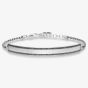 THOMAS SABO Silver Oxidised Synthetic Grey Hematite Bracelet LBA0010-808-5