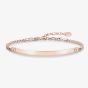 THOMAS SABO Rose Gold Plated Heart Cubic Zirconia Bracelet LBA0045-416-14