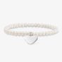THOMAS SABO Silver Heart Pearl Bracelet LBA0046-082-14