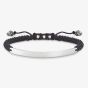 THOMAS SABO Silver Festival Black Nylon Bracelet LBA0051-173-11