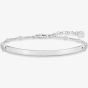 THOMAS SABO Silver Love Bridge Plain Bar Cubic Zirconia Bracelet LBA0040-051-14