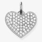 THOMAS SABO Silver Pavé Heart Pendant LBPE0022-051-14