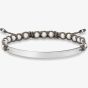 THOMAS SABO Silver Love Bridge White Freshwater Pearl Bracelet LBA0053-170-14