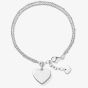 THOMAS SABO Ladies Love Bridge Heart Bracelet LBA0102-001-12