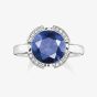 THOMAS SABO Silver Signature Blue Cubic Zirconia Ring TR2038-050-32