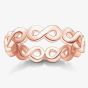 THOMAS SABO Rose Gold Tone Infinity Band Ring TR2124-415-12