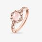 THOMAS SABO Rose Gold Plated Vintage Rose Quartz Ring D_TR0043-925-26