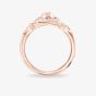 THOMAS SABO Rose Gold Plated Vintage Rose Quartz Ring D_TR0043-925-26