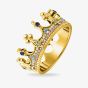 THOMAS SABO Gold Plated Crown Ring TR2224-959-7