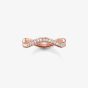 THOMAS SABO Rose Gold Plated Cubic Zirconia Narrow Wave Ring TR2010-416-14