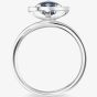 THOMAS SABO Silver Round Blue Pavé Cubic Zirconia Ring TR1971-050-32