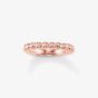 THOMAS SABO Rose Gold Plated Beaded Ring TR2046-415-12