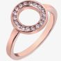 Hot Diamonds Emozioni Rose Gold Plated Saturno Ring ER002