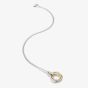 Hot Diamonds Trio Teardrop Three Tone Diamond Pendant Necklace DP780