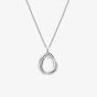 Hot Diamonds Trio Teardrop Sterling Silver Diamond Pendant Necklace DP779