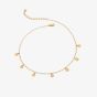 Hot Diamonds Lunar 18ct Gold Plated Diamond Multi Disc Choker Necklace DN148
