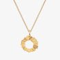 Hot Diamonds Believe 18ct Gold Plated Diamond Small Open Circle Pendant Necklace DP841