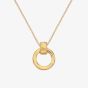 Hot Diamonds Spirit 18ct Gold Plated Diamond Open Circle Pendant Necklace DP847