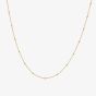 Hot Diamonds Embrace 18ct Gold Plated Beaded Cable Chain CH098