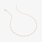Hot Diamonds Embrace 18ct Gold Plated Beaded Cable Chain CH098