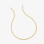 Hot Diamonds Embrace 18ct Gold Plated Oval Snake Chain CH101