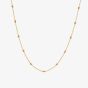 Hot Diamonds Embrace 18ct Gold Plated Oval Cable Chain CH106