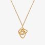 Hot Diamonds X Golden Edit Endless Gold Plated Diamond Interlocked Pendant Necklace DP1085