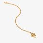 Hot Diamonds X Golden Edit Endless Gold Plated Diamond Interlocked Pendant Necklace DP1085