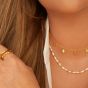 Hot Diamonds HD X Golden Edit Golden Edit Calm Mother Of Pearl Necklace DN157