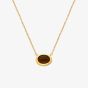 Hot Diamonds HDXGEM Oval Tigers Eye Necklace DN201