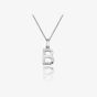 Hot Diamonds Love Letters Silver B Pendant Necklace DP402