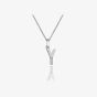 Hot Diamonds Love Letters Silver Y Pendant Necklace DP425