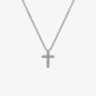 Hot Diamonds Striking Cross White Topaz Pendant Necklace DP696