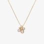 Hot Diamonds HD X GE Tender 18ct Gold Plated White Topaz Cluster Necklace DP1090