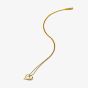 Hot Diamonds Golden Edit Delicate Pointed Twist Heart Pendant Necklace DP1088