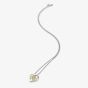 Hot Diamonds Two Tone Interwoven Heart Pendant Necklace DP1087