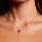 Hot Diamonds Two Tone Interwoven Heart Pendant Necklace DP1087