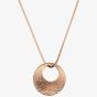 Hot Diamonds Quest Rose Gold Plated Filigree Circle Necklace DP834