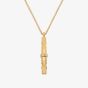 Hot Diamonds HD X Golden Edit Vertical Hope Bar Pendant Necklace DP849