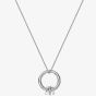 Hot Diamonds Trio Silver Barrel Necklace DP882