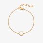Hot Diamonds X Golden Edit Calm Gold Plated Mother Of Pearl Bracelet DL704