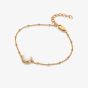 Hot Diamonds X Golden Edit Calm Gold Plated Mother Of Pearl Bracelet DL704