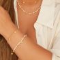 Hot Diamonds HD X Golden Edit Calm Pearl Luna Bracelet DL647