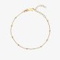 Hot Diamonds HD x Tasha Ghouri Gold Bead Chain Bracelet DL683