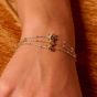 Hot Diamonds Sterling Silver Diamond Coupled Bracelet DL726